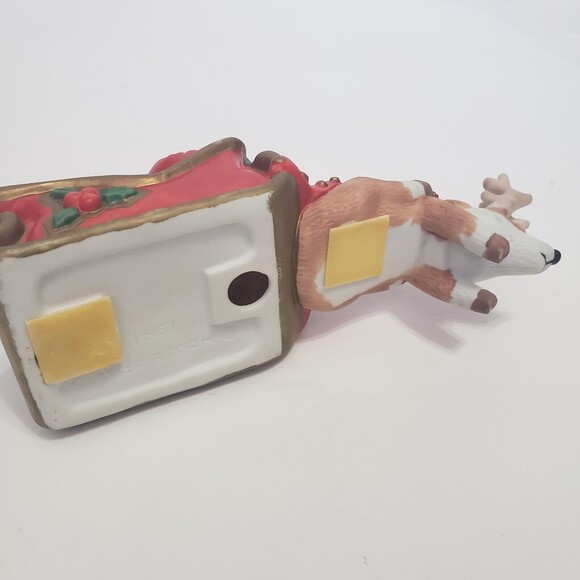 House of Lloyd Santa Claus Stocking Holder Porcelain 1991 Vintage Unused 7 inch - Picture 6 of 7